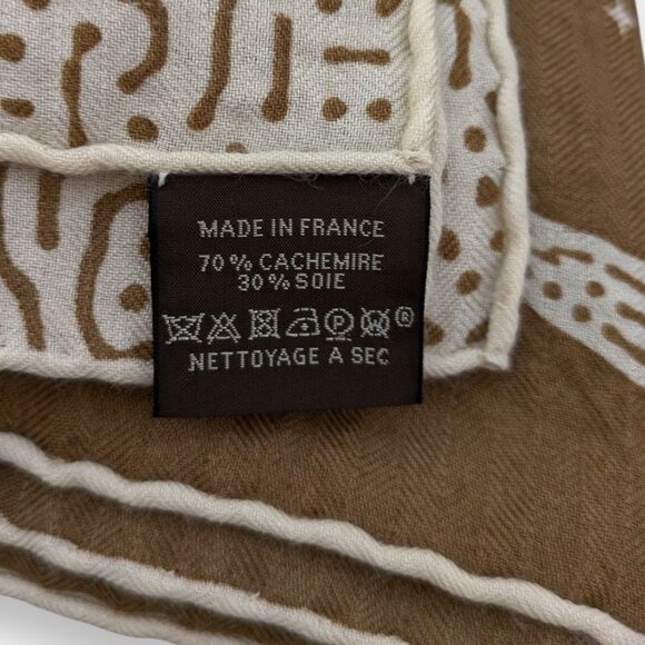 Hermes Carre 140 Carre Geant Cles De Lune Moonlight Pegasus Large Scarf Brown - Picture 6 of 9